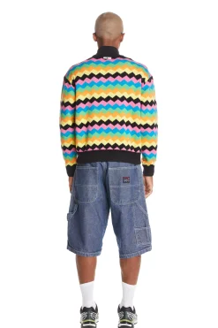 Zig Zag Quarter Zip Sweater-Teddy Fresh Cheap