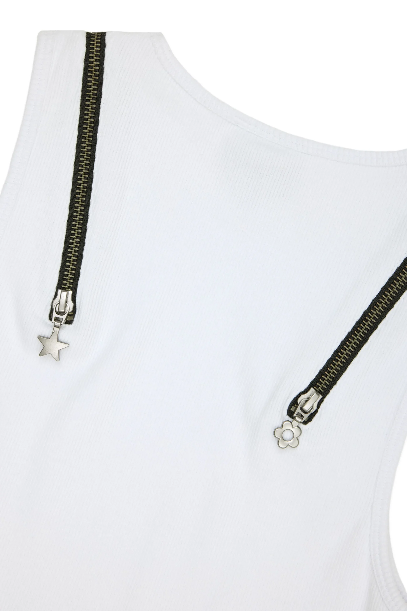 Zip Straps Tank Top-Teddy Fresh Hot