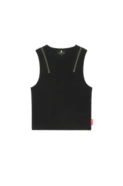 Zip Straps Tank Top-Teddy Fresh Hot