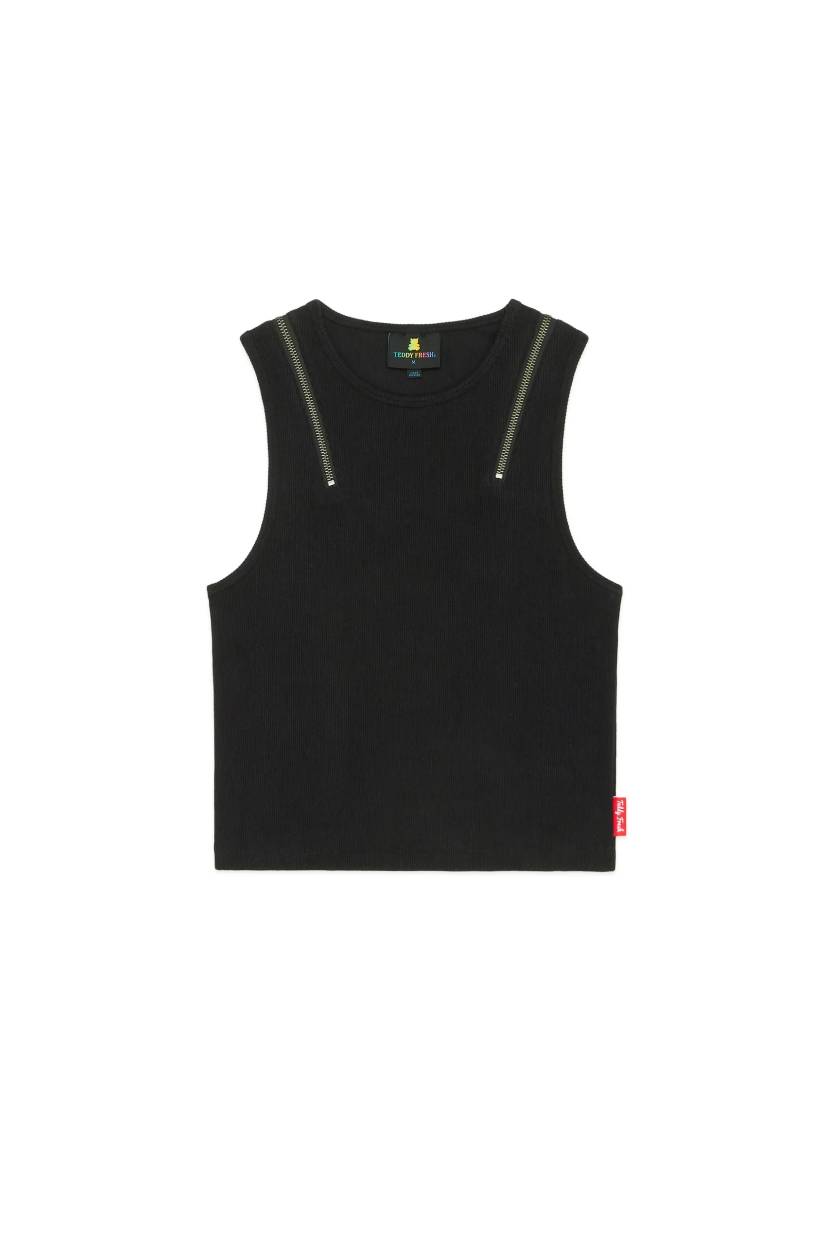 Zip Straps Tank Top-Teddy Fresh Hot