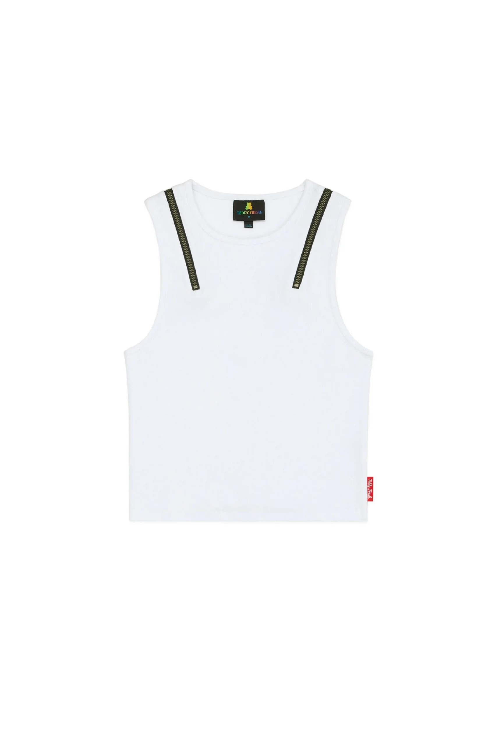 Zip Straps Tank Top-Teddy Fresh Hot